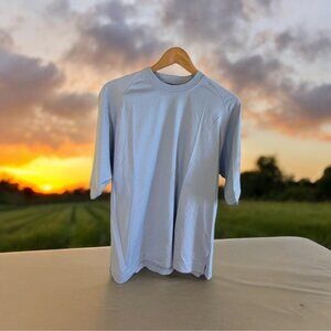 Callaway Golf Mens T-Shirt M Blue Peruvian Pima Cotton FOX Sports Embroidery